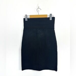 Jean Paul Gaultier 90’s Black High Waisted Bandage Mini Skirt Sz Small